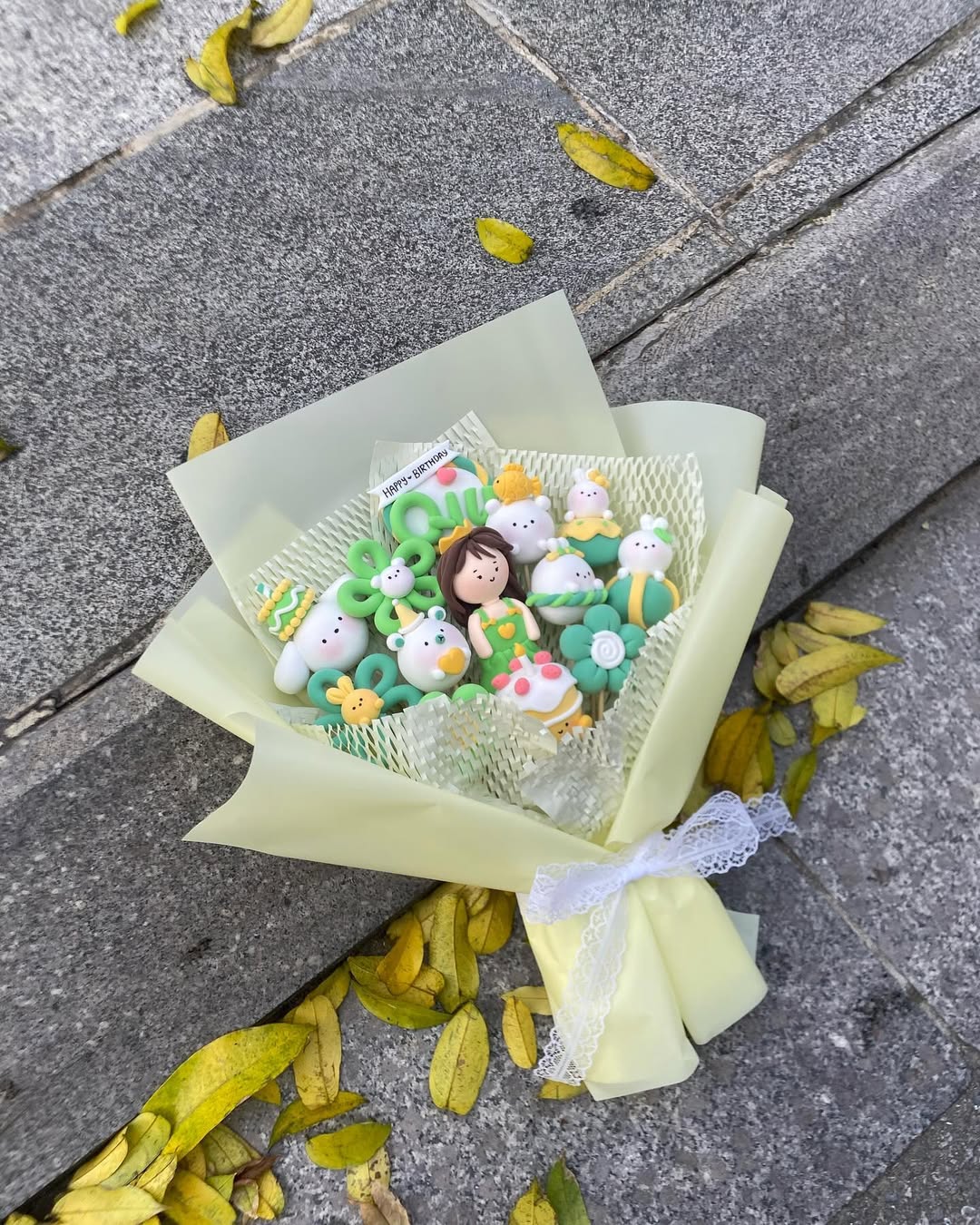 Bó hoa đất sét 4