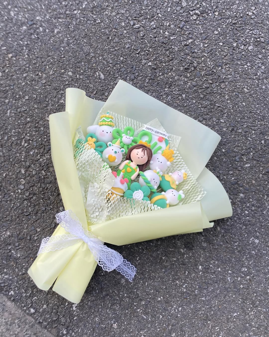 Bó hoa đất sét Bó hoa đất sét